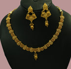 Ethinic Gold-Plated Heritage Jewelry Set for Women - Antique Finish