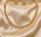 Ethinic Gold-Plated Royal Kundan Stone Studded Jewelry Set for Women - Antique Finish