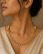 Ethinic Gold-Plated Royal Kundan Stone Studded Jewelry Set for Women - Antique Finish