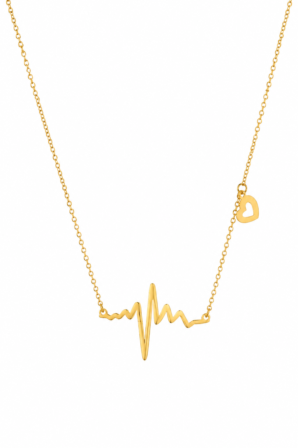 Gold Tone Stylish Soul Rhythm Necklace for Women- Glossy Finish