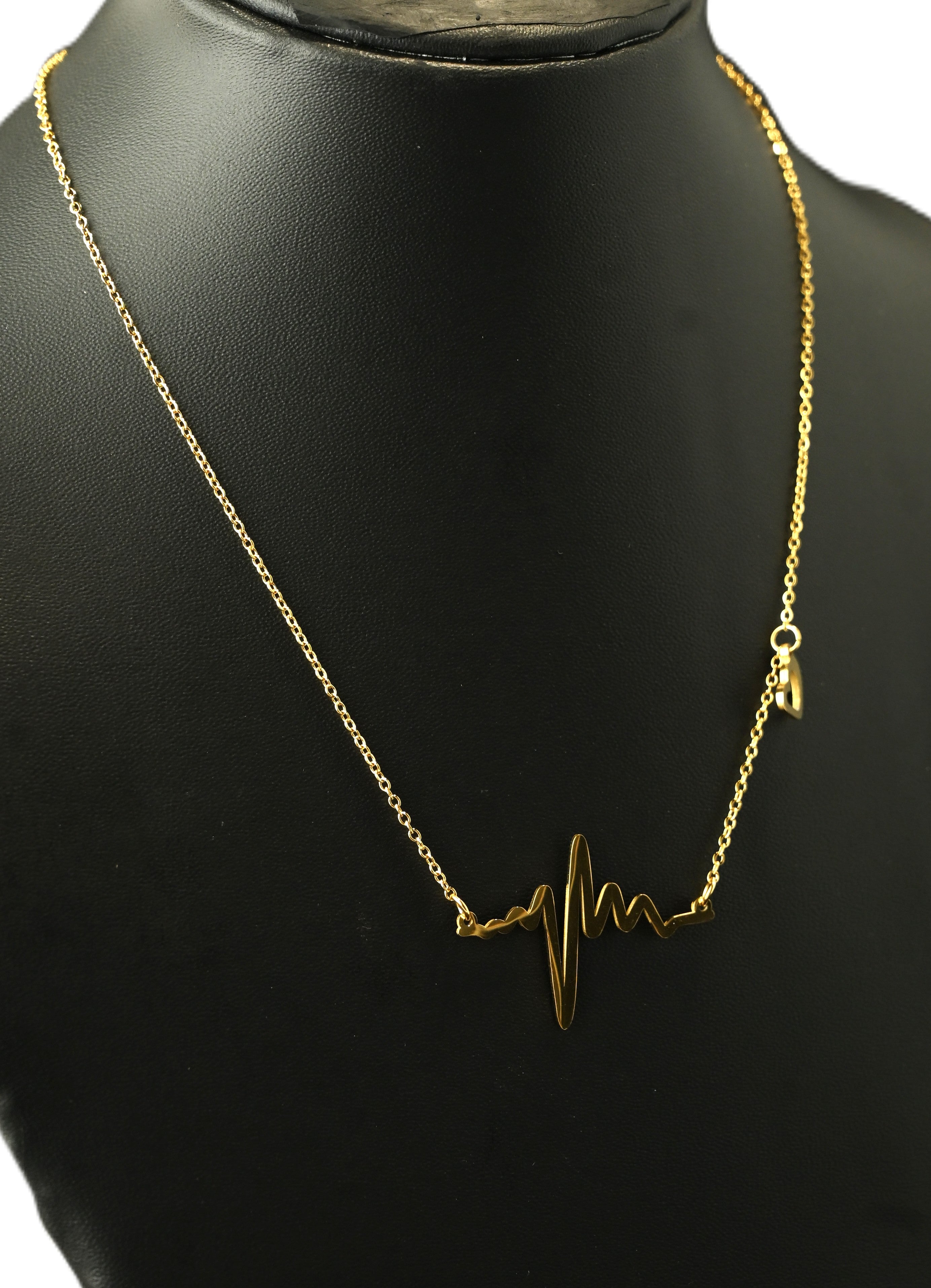 Gold Tone Stylish Soul Rhythm Necklace for Women- Glossy Finish