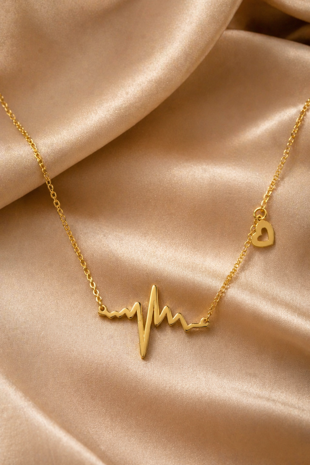 Gold Tone Stylish Soul Rhythm Necklace for Women- Glossy Finish