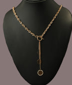 Gold Tone Eternal Life Tree Pendant Necklace for Women- Glossy Finish