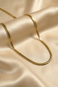 Gold Tone Premium Finish 3D Snake Scaled Chain for Men- Glossy Finish (21 Inch)