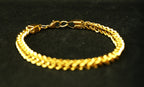 Gold Tone Luxury Heavy Link Chain Bracelet for Men- Glossy Finish (9 Inch)