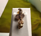 Ethnic Gold-Plated Spiral Coin Mango Style Jewelry Set for Women - Glossy Finish / Non-Idol