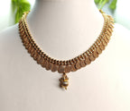 Ethnic Gold-Plated Spiral Coin Double Bead Style Jewelry Set for Women - Glossy Finish / Non-Idol