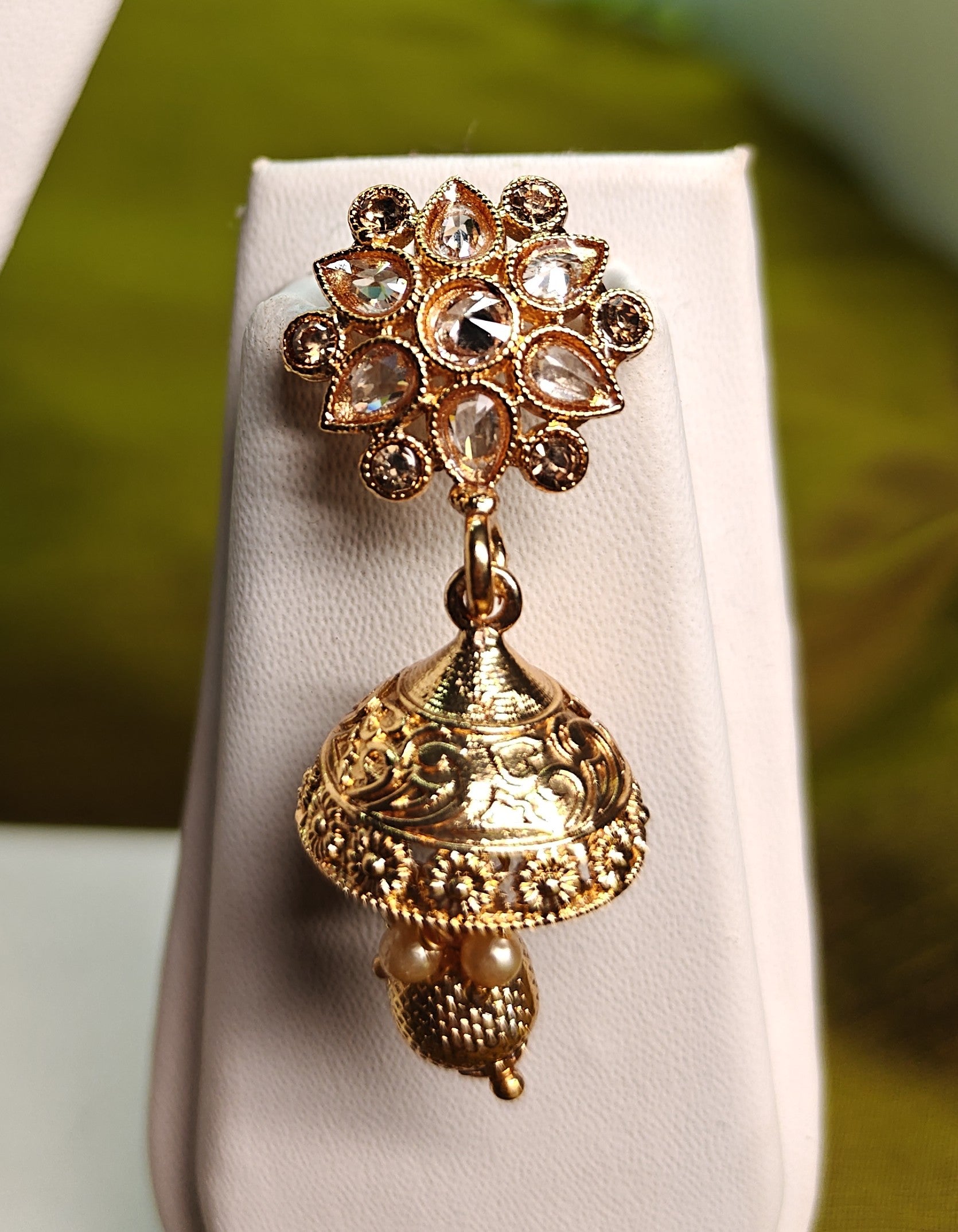 Ethnic Gold-Plated Multi-Strand Necklace for Women - Glossy Finish / Non-Idol