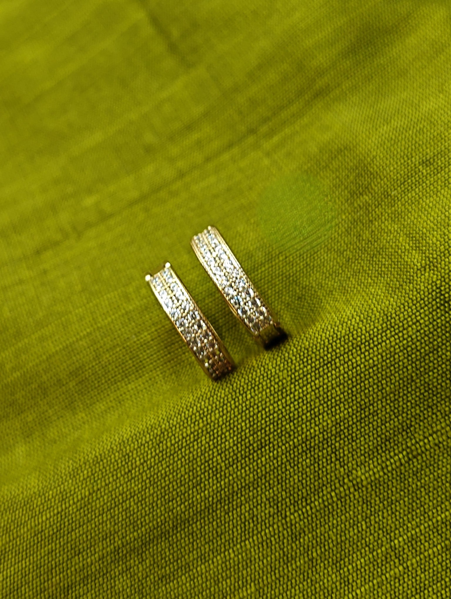 Gold-Plated Belt Buckle Hoop Earrings for Women - Matte Textured Finish