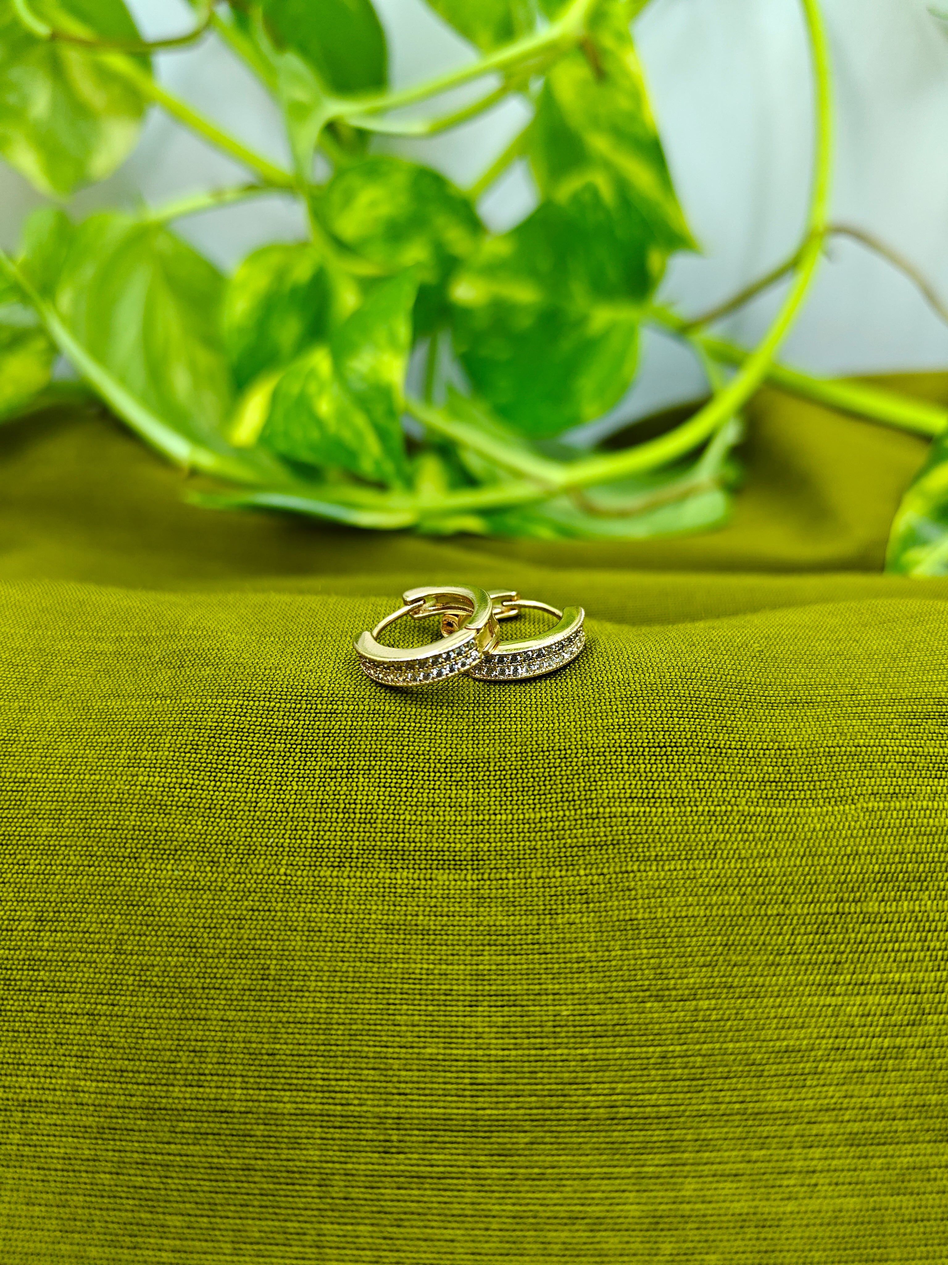 Gold-Plated Belt Buckle Hoop Earrings for Women - Matte Textured Finish