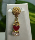 Gold-Tone Premium Multi-Strand Colour Beaded Mala Set for Women - Glossy Finish