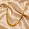 Gold-Tone Premium Gold Bead Graduated Minakari Mala for Women - Glossy Finish