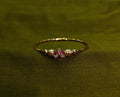 Gold-Tone Premium Floral AD Bangle Set of 2 for Women - Glossy Finish (Openable Size)