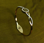 Gold-Tone Premium Tree of Life Infinity AD Bangle for Women - Glossy Finish (Openable Size)