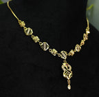Gold-Tone Premium Multi-Layered Square Link AD Pendant Necklace for Women - Glossy Finish