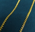 Gold-Tone Premium Traditional Bud Chain (Mullamottu) Anklet for Women - Glossy Finish (Size 10 Inch)