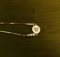 Gold-Tone Butterfly in Mother-of-Pearl AD Slider Bracelet for Women - Glossy Finish