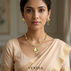 Gold-Tone Italian Style Link Chain Set for Women - Matte Finish