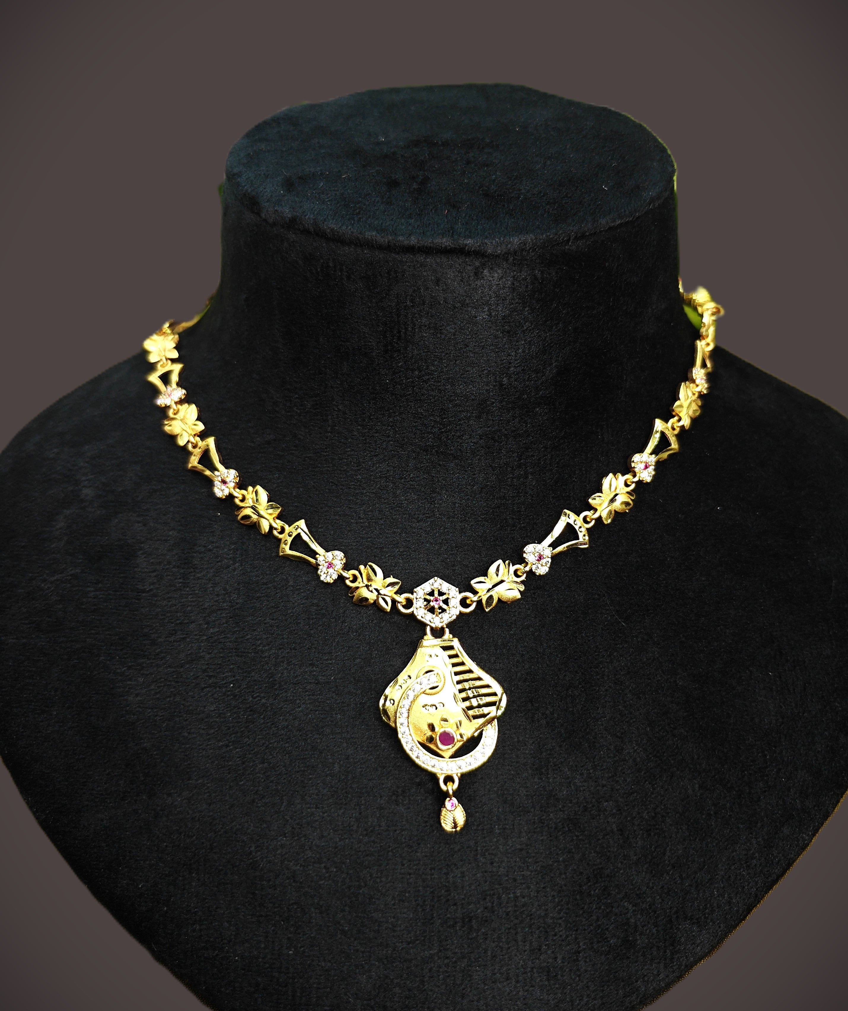 Gold-Tone Italian Style Link Chain Set for Women - Matte Finish