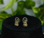 Antique Gold Sapphire Stone Devi Choker Set for Women - Matte Finish