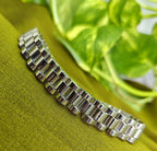 Gold-Tone Stainless Steel Watch style Link Bracelet for Men