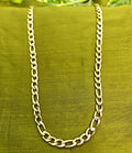 Gold-Tone Premium Figaro Style Gold Chain for Men- Glossy Finish (22 Inch)